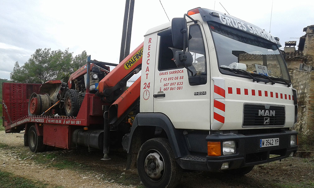 Grúa Sarroca - Flota de rescate en Vilafranca